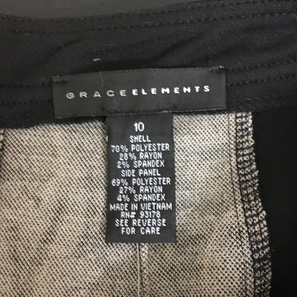 NWT. Grace Elements Black &Tan Skirt size 10 - Picture 5 of 5